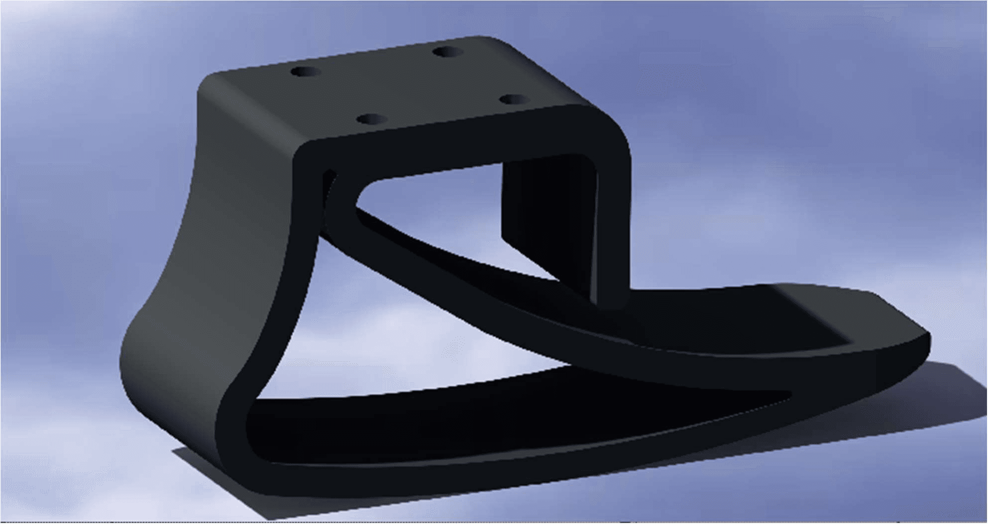 Final prosthetic foot CAD render