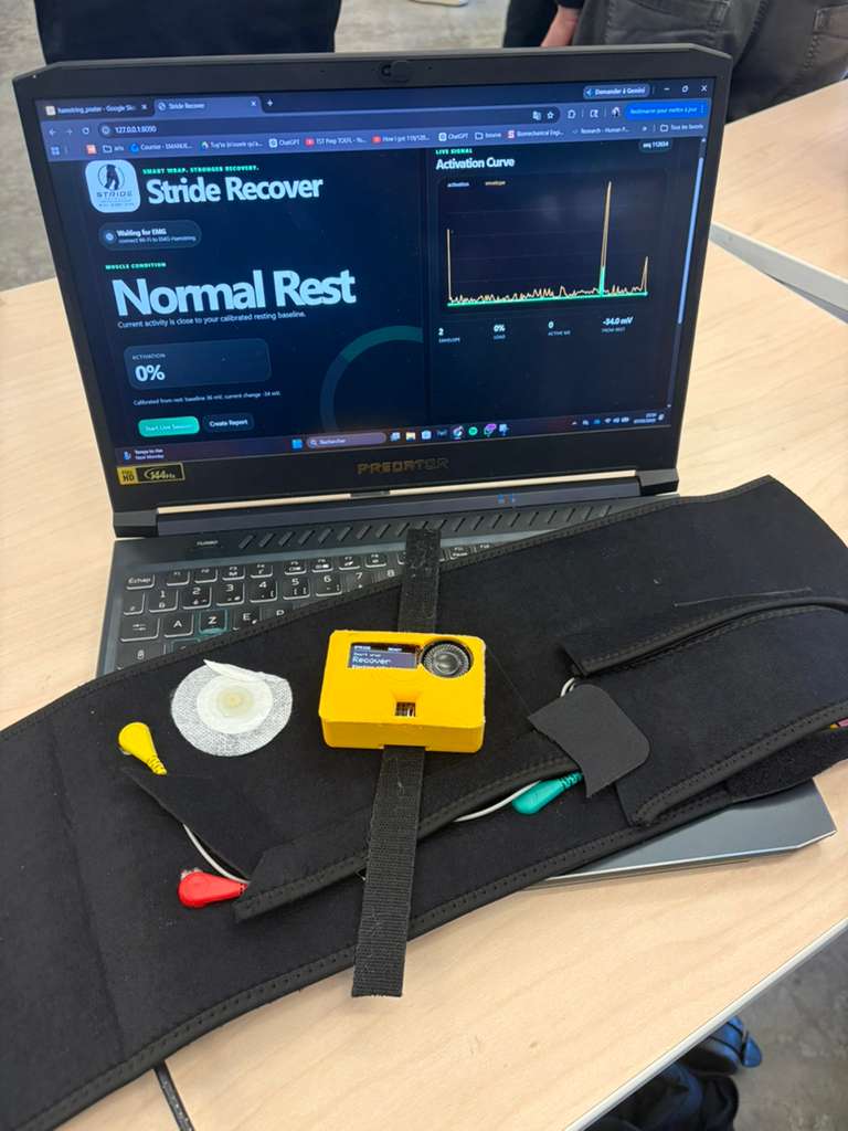 Physical wrap prototype with live dashboard